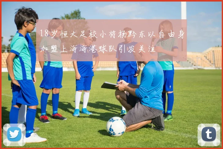 18岁恒大足校小将杨黔东以自由身加盟上海海港球队引发关注