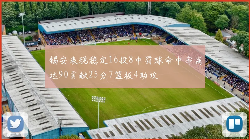 锡安表现稳定16投8中罚球命中率高达90贡献25分7篮板4助攻